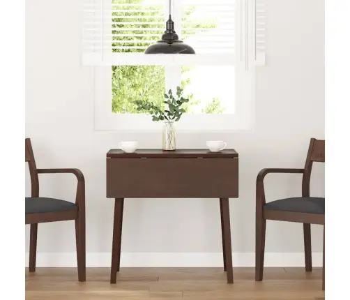 Valgomojo Stalas Ruda Medžio Masyvo Guma