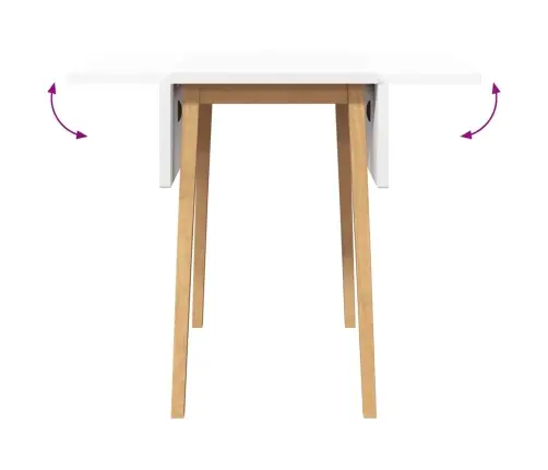 Valgomasis Stalas Natūrali Medžio Masyvo Guma