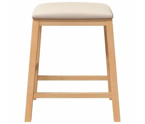 Bāra Krēsli Ar Spilveniem 2 Gab Masīvkoka Gumija Vidaxl