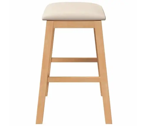 Bāra Krēsli Ar Spilveniem 2 Gab Masīvkoka Gumija Vidaxl