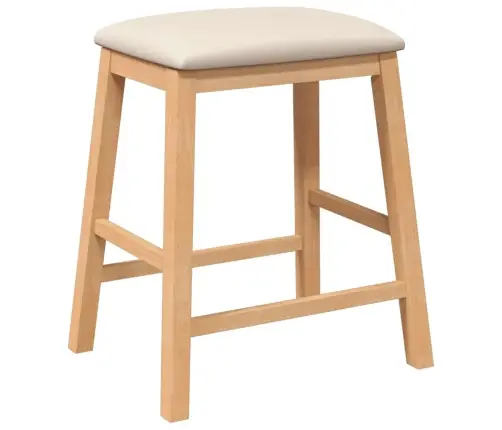 Bāra Krēsli Ar Spilveniem 2 Gab Masīvkoka Gumija Vidaxl