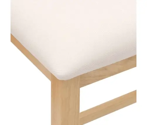 Bāra Krēsli Ar Spilveniem 2 Gab Masīvkoka Gumija Vidaxl