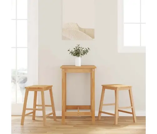 Bāra Krēsli 2 Gab Masīvkoka Gumija Vidaxl