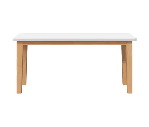 Sols 90 Cm Balta Masīvkoka Gumija Vidaxl