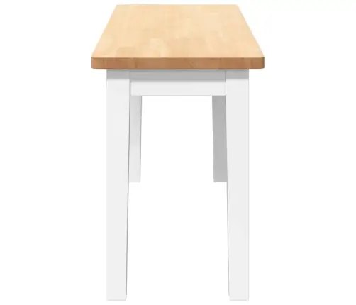 Sols 90 Cm Balta Masīvkoka Gumija Vidaxl