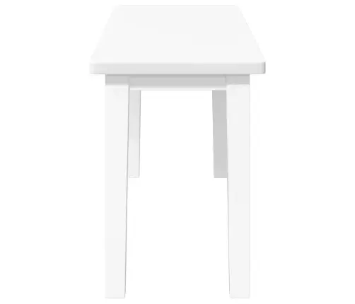 Sols 90 Cm Balta Masīvkoka Gumija Vidaxl