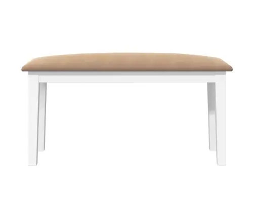 Sols 90 Cm Balta Masīvkoka Gumija Vidaxl