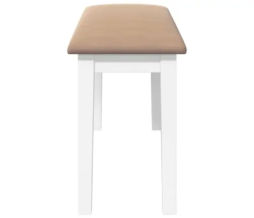 Sols 90 Cm Balta Masīvkoka Gumija Vidaxl