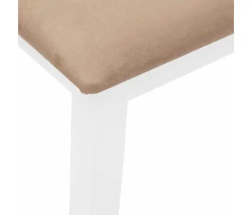 Sols 90 Cm Balta Masīvkoka Gumija Vidaxl