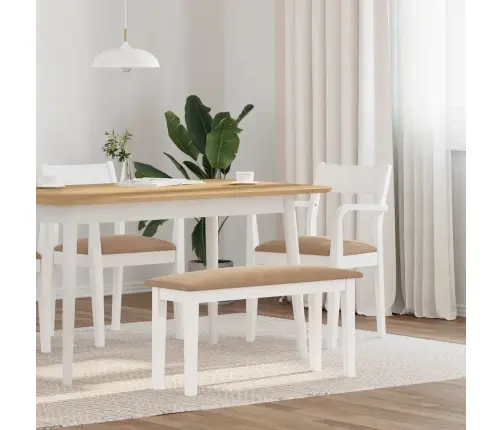 Sols 90 Cm Balta Masīvkoka Gumija Vidaxl