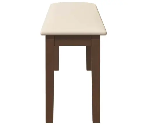 Sols 110 Cm Brūns Masīvkoka Gumija Vidaxl
