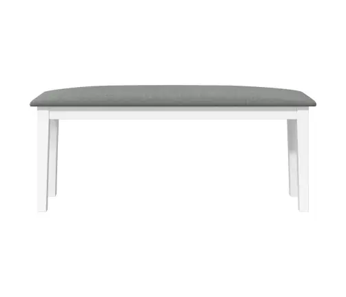 Sols 110 Cm Balta Masīvkoka Gumija Vidaxl