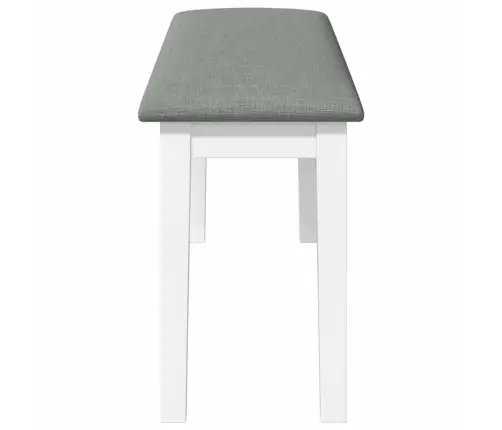Sols 110 Cm Balta Masīvkoka Gumija Vidaxl