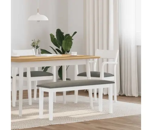 Sols 110 Cm Balta Masīvkoka Gumija Vidaxl