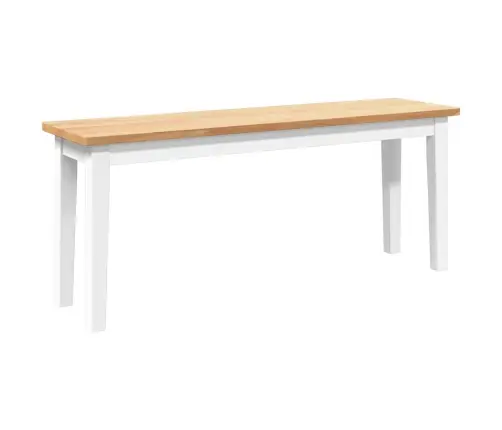 Sols 110 Cm Balta Masīvkoka Gumija Vidaxl
