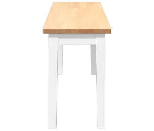 Sols 110 Cm Balta Masīvkoka Gumija Vidaxl
