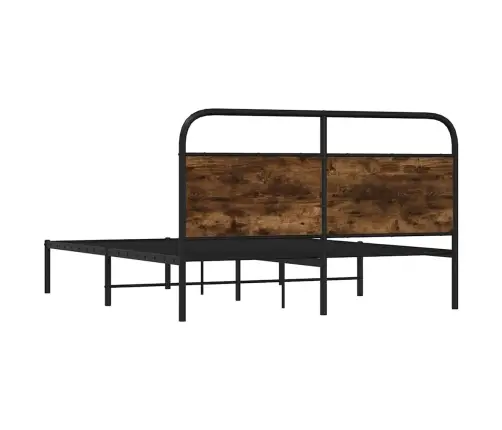 Voodiraam Ilma Madratsita, Suitsutatud Tamm, 140X190 Cm Voodiraam Ilma Madratsita, Suitsutatud Tamm, 140X190 Cm