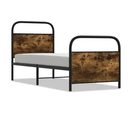 Lovos Rėmas Be Čiužinio, 75X190 cm Dūminis, Apdirbta Mediena