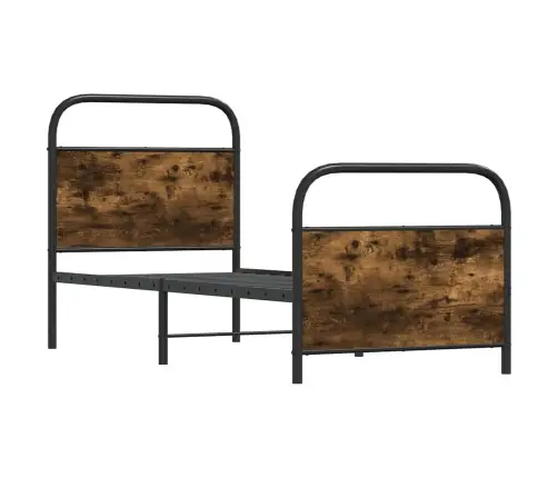 Lovos Rėmas Be Čiužinio, 75X190 cm Dūminis, Apdirbta Mediena