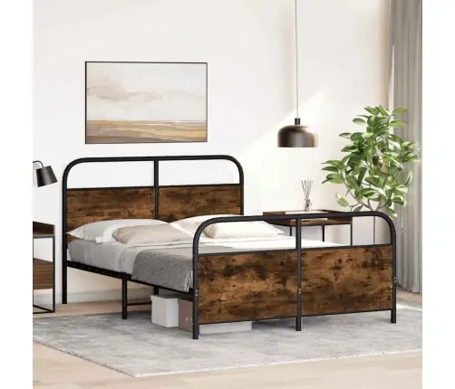 Gulta Bez Matrača, Ozolkoka, 120X190 Cm, Inženierijas Koks Vidaxl