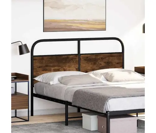 Galvgalis, Ozolkoka Krāsa, 140 Cm, Tērauds Un Inženierijas Koks Vidaxl