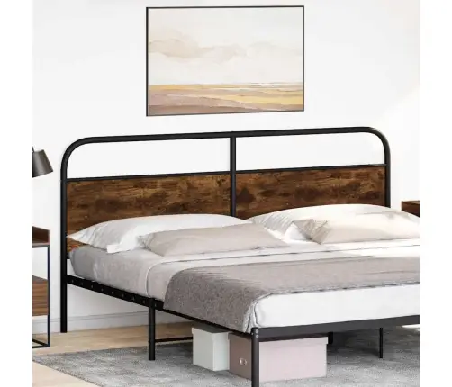 Galvgalis, Ozolkoka Krāsa, 180 Cm, Tērauds Un Inženierijas Koks Vidaxl