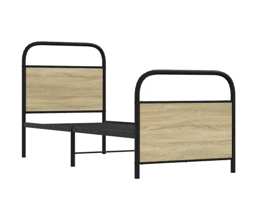 Gulta Bez Matrača, Ozolkoka, 75X190 Cm, Inženierijas Koks Vidaxl