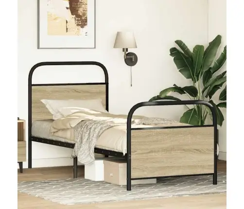 Gulta Bez Matrača, Ozolkoka, 80X200 Cm, Inženierijas Koks Vidaxl