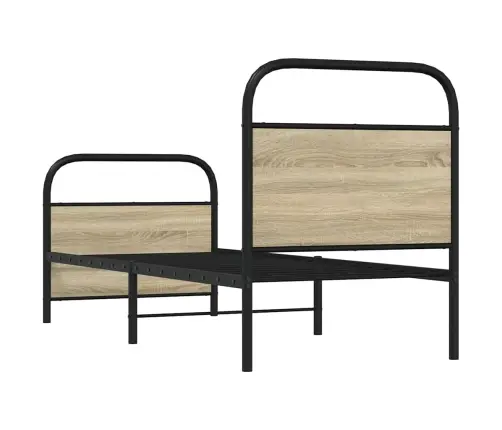 Gulta Bez Matrača, Ozolkoka, 80X200 Cm, Inženierijas Koks Vidaxl