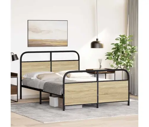 Lovos Rėmas Be Čiužinio, Sonoma, 120X200cm Apdirbta Mediena