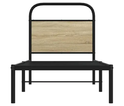 Galvgalis, Ozolkoka Krāsa, 75 Cm, Tērauds Un Inženierijas Koks Vidaxl