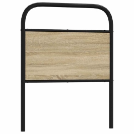 Galvgalis, Ozolkoka Krāsa, 80 Cm, Tērauds Un Inženierijas Koks Vidaxl