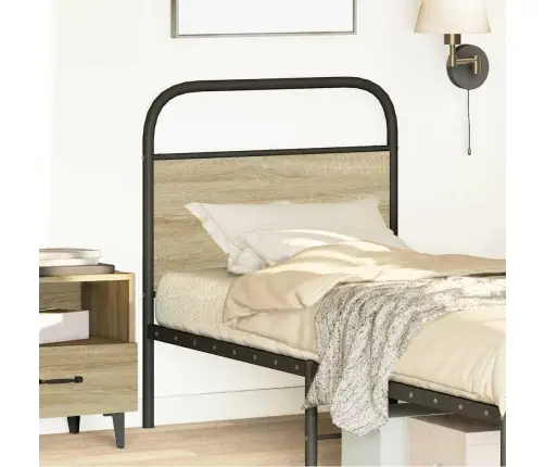 Pakaitinis Galvūgalis, Ąžuolo Spalvos, 80 cm Plienas Ir Mediena