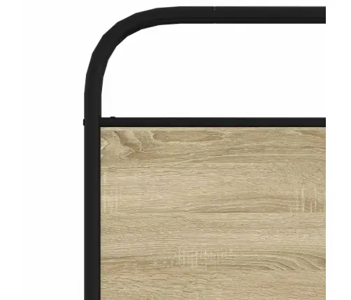 Galvgalis, Ozolkoka Krāsa, 90 Cm, Tērauds Un Inženierijas Koks Vidaxl