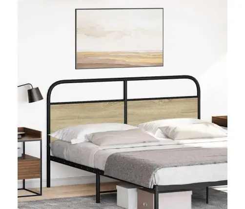 Voodipeats, Sonoma Tamm, 150 cm Teras Ja Tehispuit