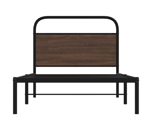 Gulta Bez Matrača, Brūna Ozola, 100X200 Cm, Inženierijas Koks Vidaxl