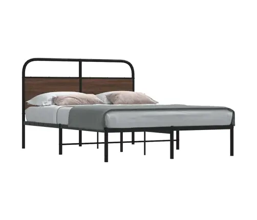 Voodiraam Ilma Madratsita, Pruun Tamm, 120X190 Cm