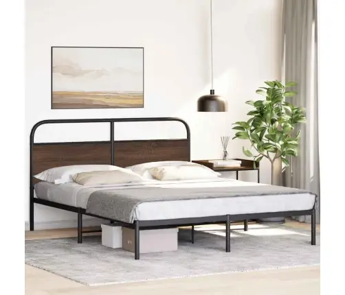 Gulta Bez Matrača, Brūna Ozola, 150X200 Cm, Inženierijas Koks Vidaxl