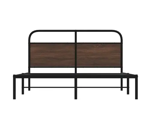 Gulta Bez Matrača, Brūna Ozola, 150X200 Cm, Inženierijas Koks Vidaxl