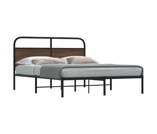 Gulta Bez Matrača, Brūna Ozola, 150X200 Cm, Inženierijas Koks Vidaxl