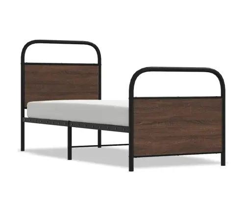 Voodiraam Ilma Madratsita, Pruun Tamm, 80X200 Cm