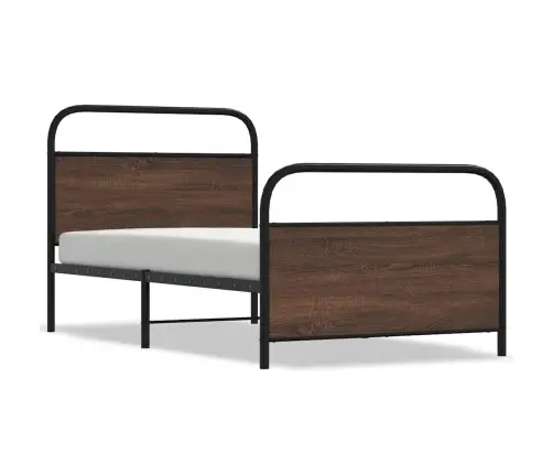 Gulta Bez Matrača, Brūna Ozola, 90X200 Cm, Inženierijas Koks Vidaxl