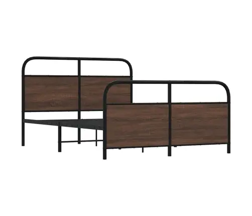 Gulta Bez Matrača, Brūna Ozola, 120X190 Cm, Inženierijas Koks Vidaxl