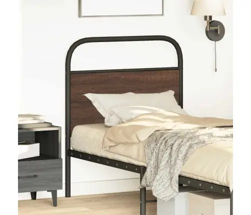 Galvgalis, Brūna Ozola, 80 Cm, Tērauds Un Koks Vidaxl