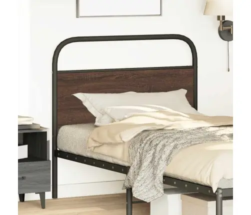 Galvgalis, Brūna Ozola, 100 Cm, Tērauds Un Koks Vidaxl