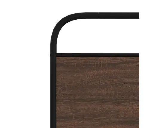 Galvgalis, Brūna Ozola, 100 Cm, Tērauds Un Koks Vidaxl