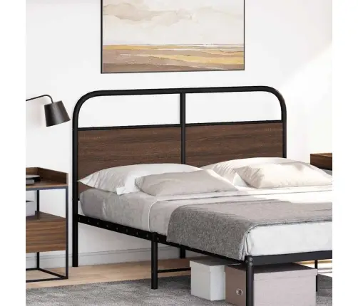 Galvūgalis, Ruda Ąžuolo, 120cm Apdirbta Mediena Ir Plienas