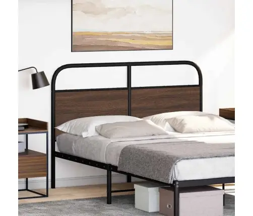 Galvgalis, Brūna Ozola, 140 Cm, Tērauds Un Koks Vidaxl