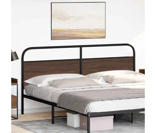 Galvgalis, Brūna Ozola, 190 Cm, Tērauds Un Koks Vidaxl