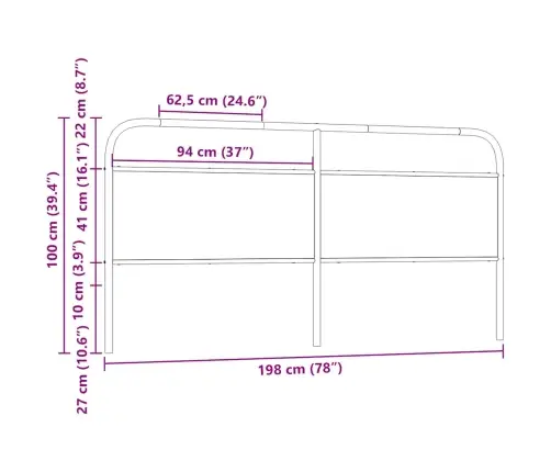 Galvgalis, Brūna Ozola, 190 Cm, Tērauds Un Koks Vidaxl